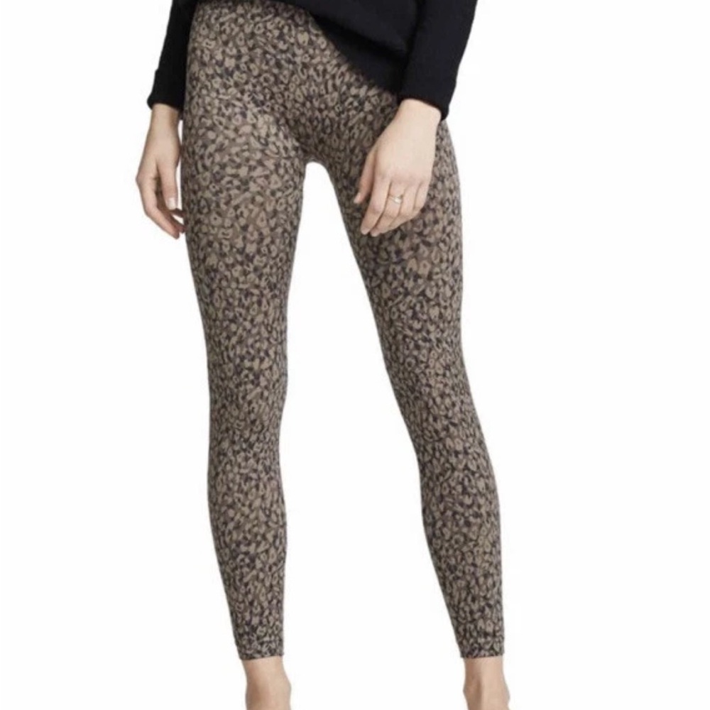SPANX Look At Me Now Animal Print Seamless Legging S